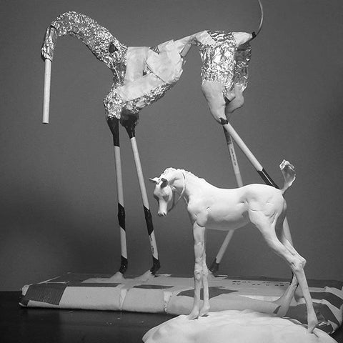 A horse sculpture