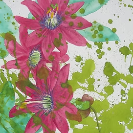 A floral watercolor by Thao Le khac